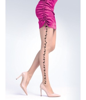 KNITTEX STARLIGHT 3 TIGHTS natural - nero