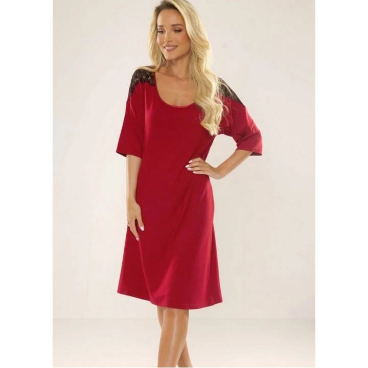 СОРОЧКА DE LAFENSE 616 RAMONA XL бордова