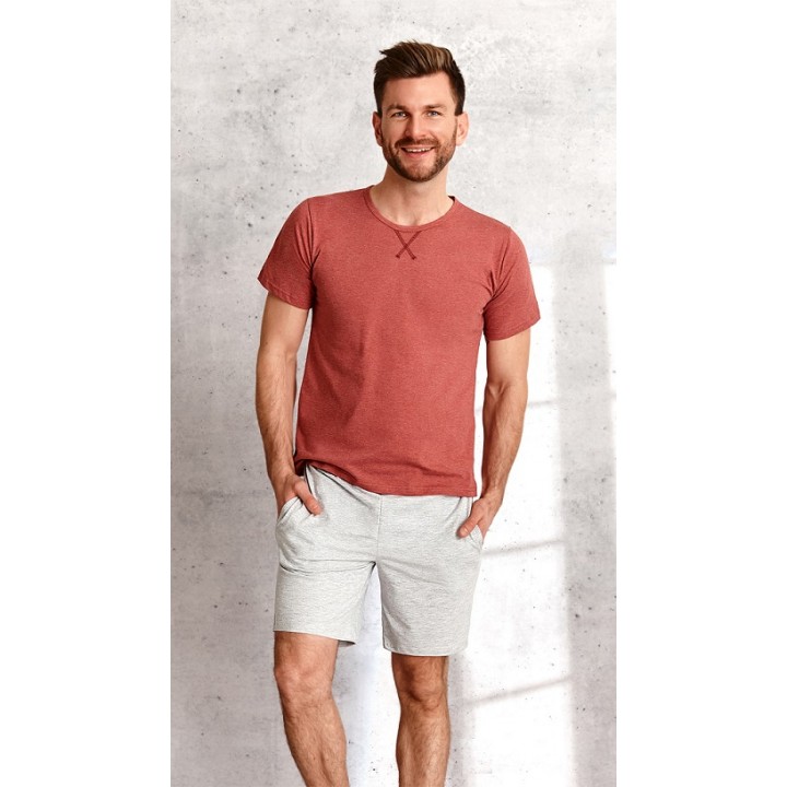 Піжама TARO 2536 ALBERT SS21 M цегляно-червоного кольору