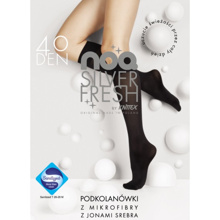 PODKOLANÓWKI KNITTEX JONY SREBRA NERO