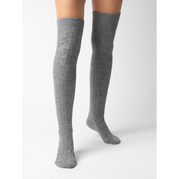 ZAKOLANÓWKI STEVEN 089 38-40 melange - jasny szary