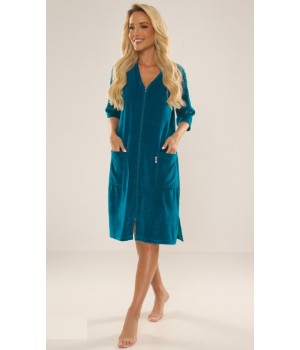 DE LAFENSE ХАЛАТ 431 VELVET XXL бірюзовий