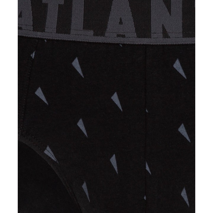 Трусы ATLANTIC 3MP-152 JZ23, черные/клеточные/серые/XL