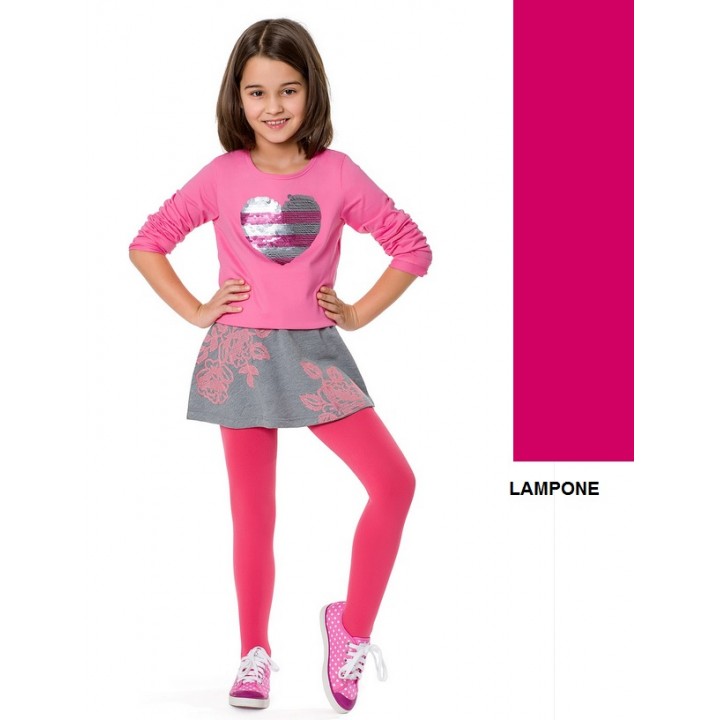 MONA DZ BIMBA MICRO TIGHTS PL 200 140-146 lampone