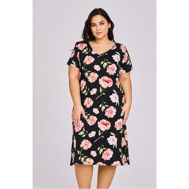 СОРОЧКА TARO 3160 ПІВОНІЯ SS24 01 /3XL