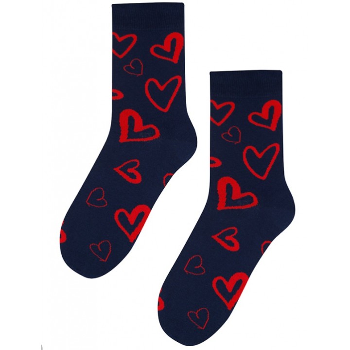 Чоловічі шкарпетки WOLA PERFECT VALENTINE WZ 244 39-41 темно-сині