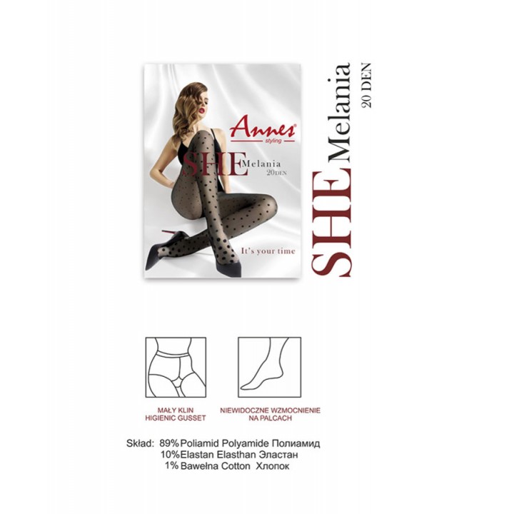 ANNES MELANIA TIGHTS 20 2 nero