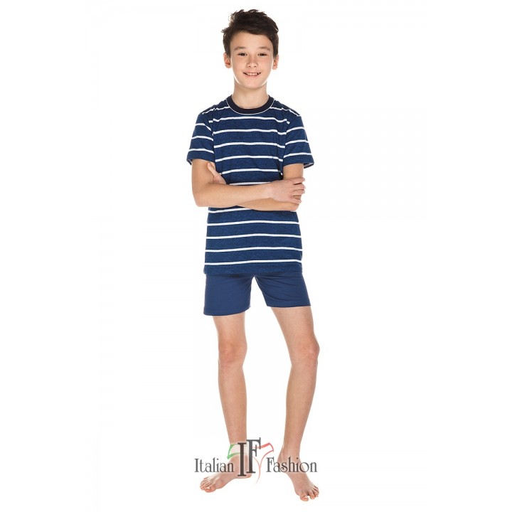 ПІЖАМА I FASH DZ JOWISZ KR KR 8-14L 122-128 темно-синій