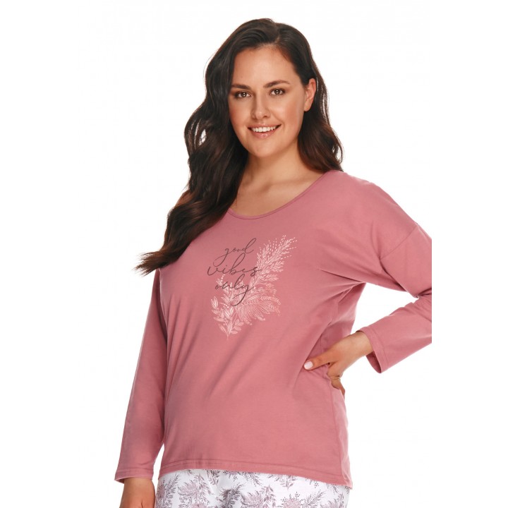 ПІЖАМА TARO 2803 GIORGIA AW22 5XL брудно-рожева