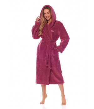 ЖІНОЧИЙ ХАЛАТ L&L 2205 BRANDI LONG L брудно-рожевий