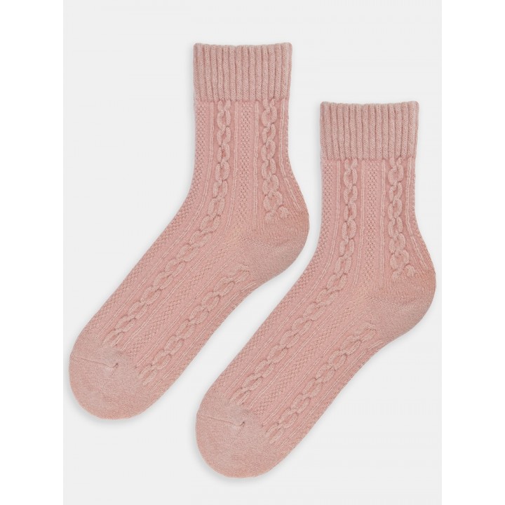 ШКАРПЕТКИ NOVITI SW015-W-02 РОЖЕВІ ВОВНЯНІ 36-41