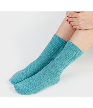 STEVEN 093 Женские шерстяные носки 35-37 бирюзовые