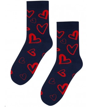 Чоловічі шкарпетки WOLA PERFECT VALENTINE WZ 244 42-44 темно-сині