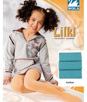 КОЛГОТКИ WOLA LILKI 140-146 бірюзовий