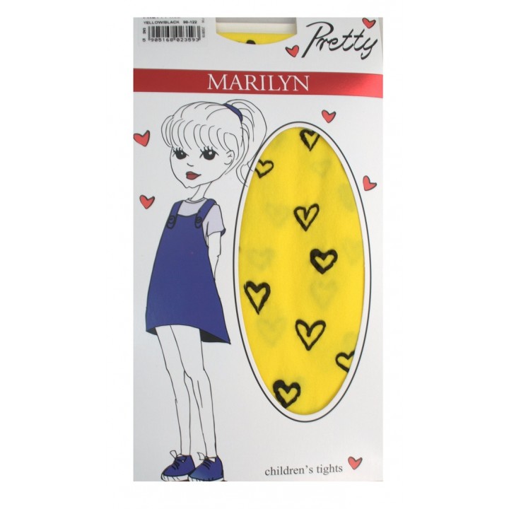 RAJSTOPY MARILYN PRETTY X62 128-146 yellow-black