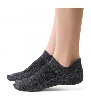 ШКАРПЕТКИ STEVEN 050 SMOOTH 35-37 чорні та срібні