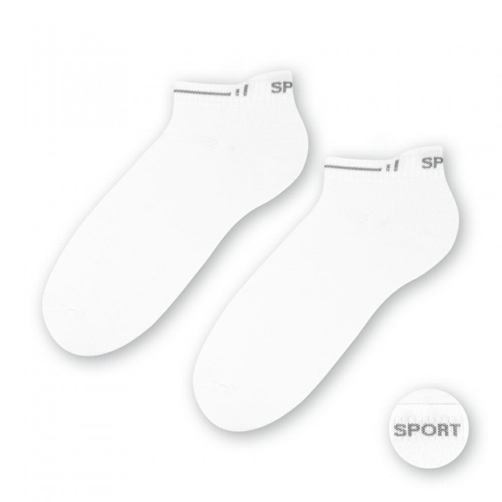 STEVEN 050 гладкие носки 35-37 белые