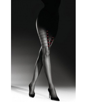 KNITTEX TIGHTS CRIME STORY 20 4 nero