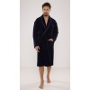 DE LAFENSE 666 RONALDO DRESSING GOWN XXL navy blue