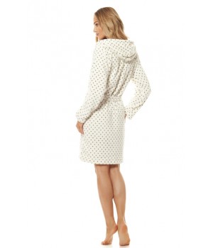 ЖІНОЧИЙ ХАЛАТ L&L 7119 XL біло-графітовий