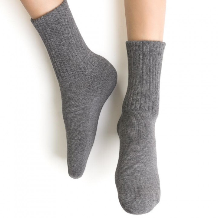 STEVEN 020 полумахровые серые носки /29-31
