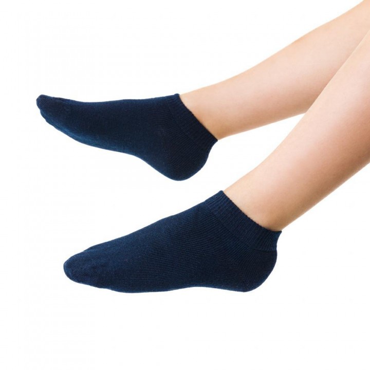 STEVEN 004 УНИСЕКС ГЛАДКИЕ НОСКИ 29-31 темно-синие