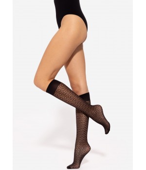 ШКАРПЕТКИ GATTA TRENDYLINE W 12 NERO ДО КОЛІН