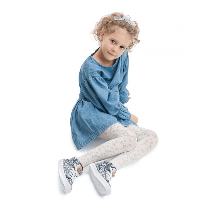 Колготки KNITTEX SNOW WHITE 128-134 серебристые
