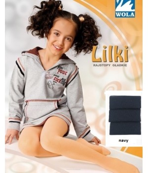 Темно-сині колготки WOLA LILKI 140-146
