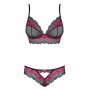 Комплект из 2 предметов OBSESSIVE TULIA L/XL, черный