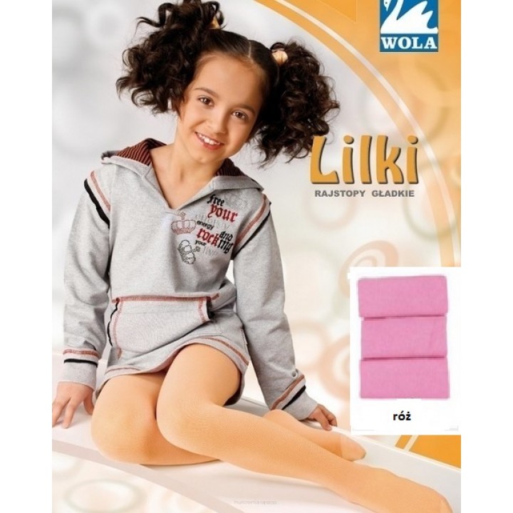КОЛГОТКИ WOLA LILKI PINK34 140-146