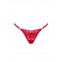 Трусики-стринги Obsessive Lacelove XL/XXL красные