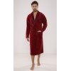 DE LAFENSE 666 RONALDO M burgundy bathrobe