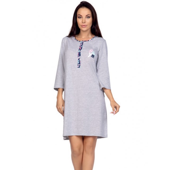 СОРОЧКА REGINA 399 XL меланж - світло-сірий