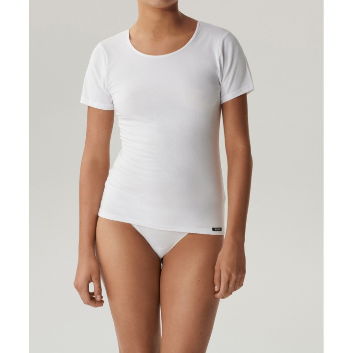 Футболка ATLANTIC BLV-199 белая/дл