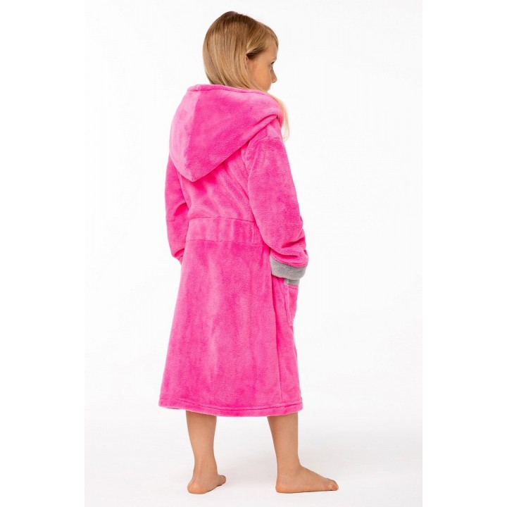 ХАЛАТ ENVIE DELFINO 134-140 fuxia-grey