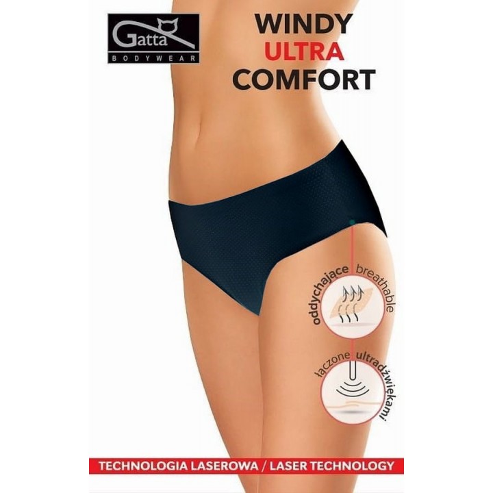 Трусики-бикини GATTA WINDY ULTRA COMFORT, цвет черный/длинный