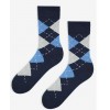 Чоловічі шкарпетки-ромби MARILYN 41-45 синього кольору