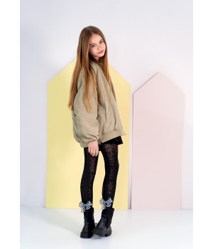 КОЛГОТКИ KNITTEX ELEANOR 134-140 чорного кольору