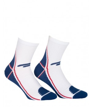 Чоловічі шкарпетки WOLA SPORTIVE AG+ WZ951 білі 42/44