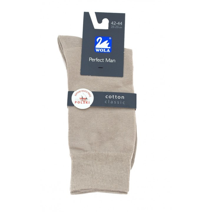 ШКАРПЕТКИ WOLA PERFECT MAN GL 42-44 латте