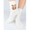 NOVITI SP014-W-01 НОСКИ TEDDY BEAR ЭКРУ 36-41