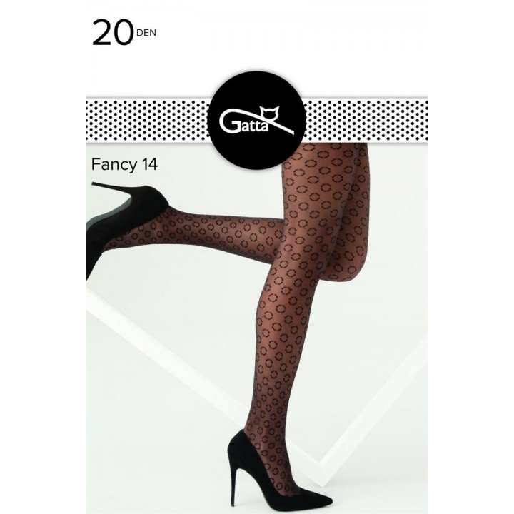 RAJSTOPY GATTA FANCY WZ 14 3 nero