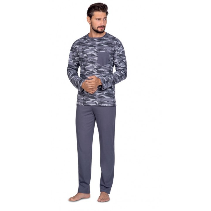 Чоловіча піжама REGINA 596 XXL-3XL XXL сіра