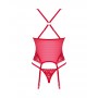 GORSET OBSESSIVE LACELOVE XS/S czerwony