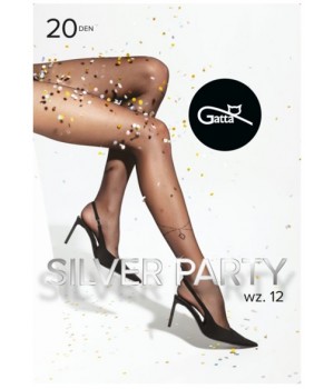 Колготки GATTA SILVER PARTY W 12 NERO/SILVER /4