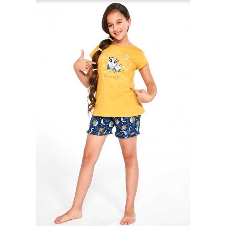 ПИЖАМА КОРНЕТТ ДЗ 488/86 СОВЫ 122-128 медовый