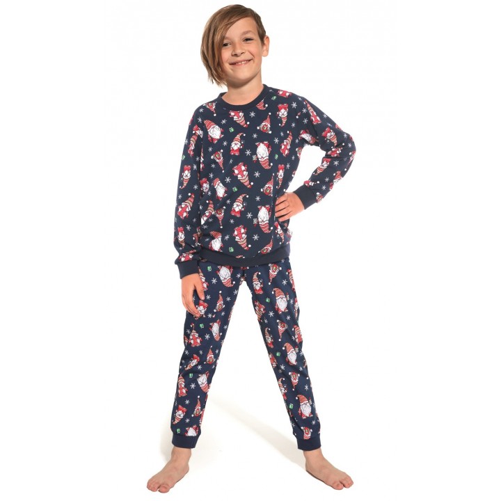 CORNETTE PYJAMA CHŁ 264/140 GNOMES 3 98-104 navy blue