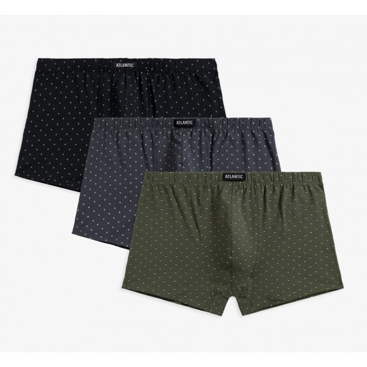 Шорти ATLANTIC 3MH-192 WL24 GRF/ЧОРНИЙ/СІРИЙ /3XL