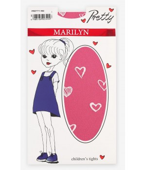 Колготки MARILYN PRETTY X62 98-122 рожево-білі